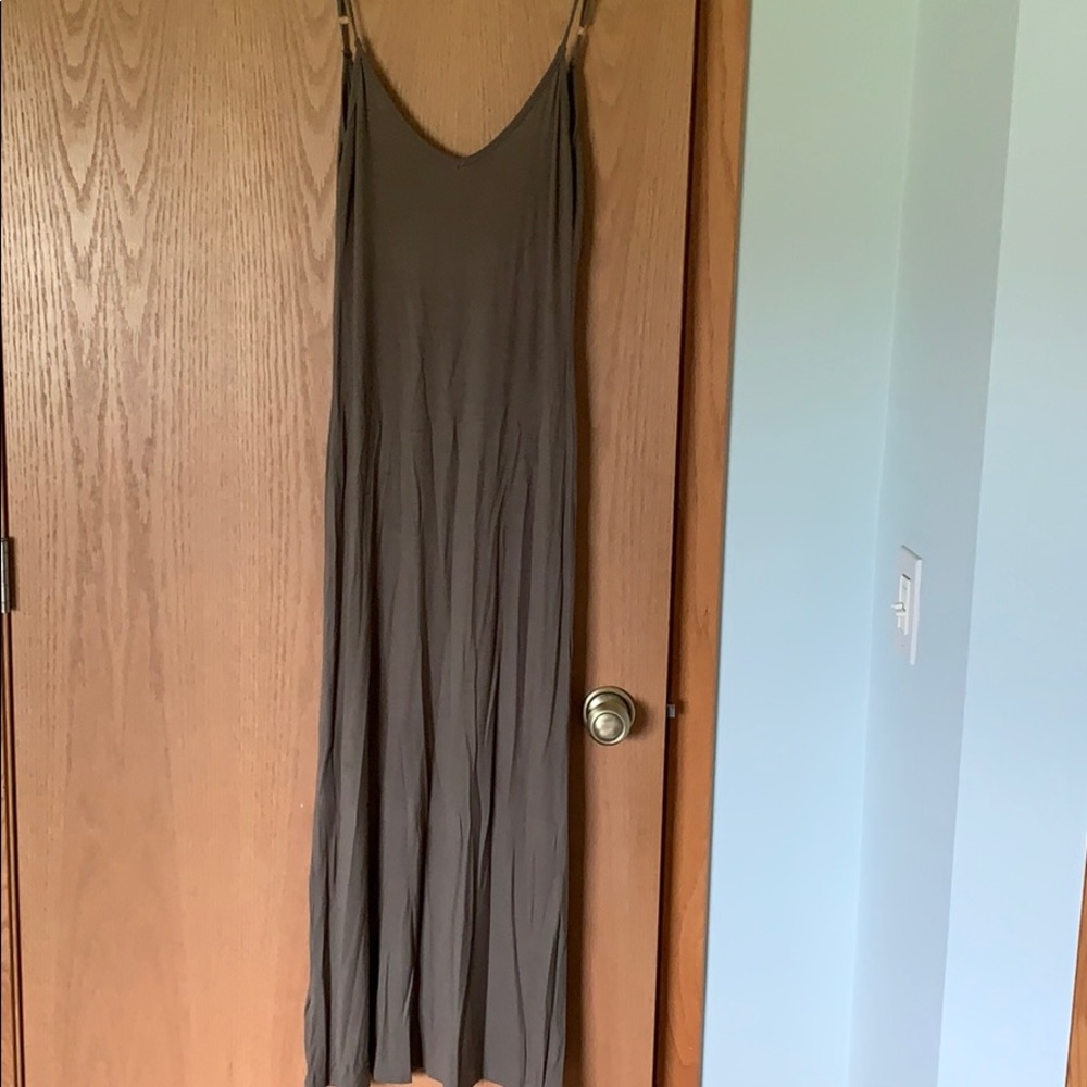 Maxi Dress - Spaghetti Strap Tight Fitting